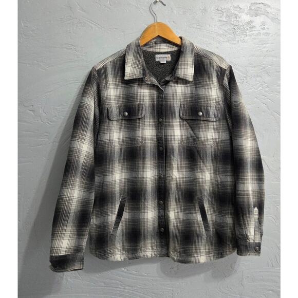 Carhartt Boy's Flannel Button Up Plaid Jacket Size 20 XXL - Picture 2 of 9